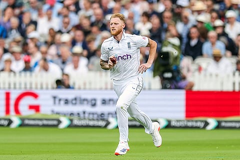 Ben Stokes bowling against West Indies